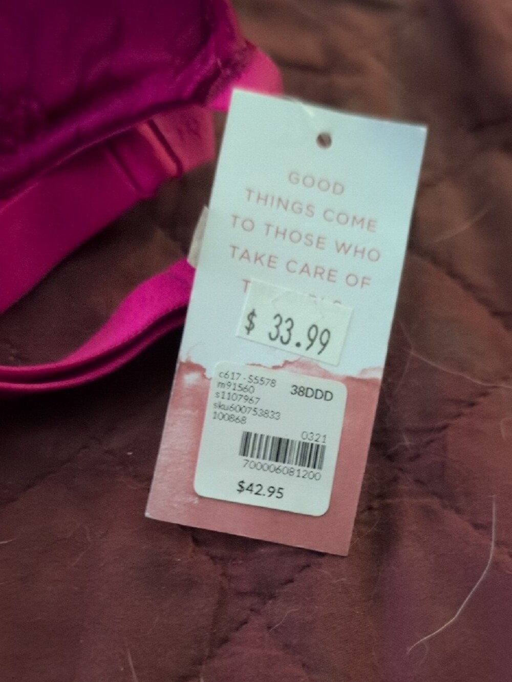 Magenta Lace T-Shirt Bra - Women Intimates & Sleepwear - Picture 8 of 8